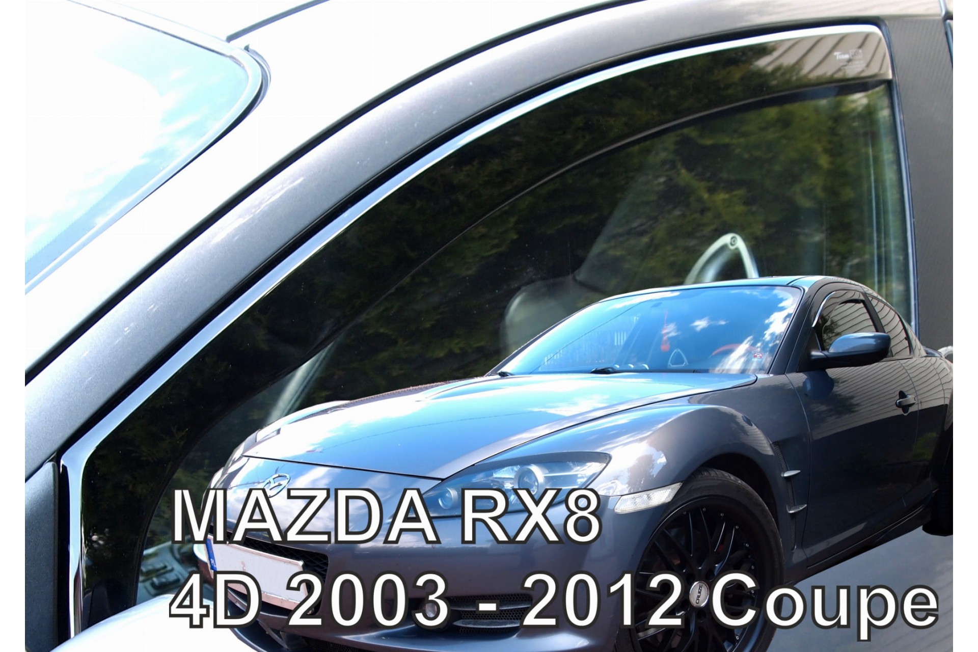 Ανεμοθραυστες Για Mazda RX8 4D 2003-2012 Coupe Ζευγαρι Απο Ευκαμπτο Φιμε Πλαστικο HEKO - 2 Τεμ.