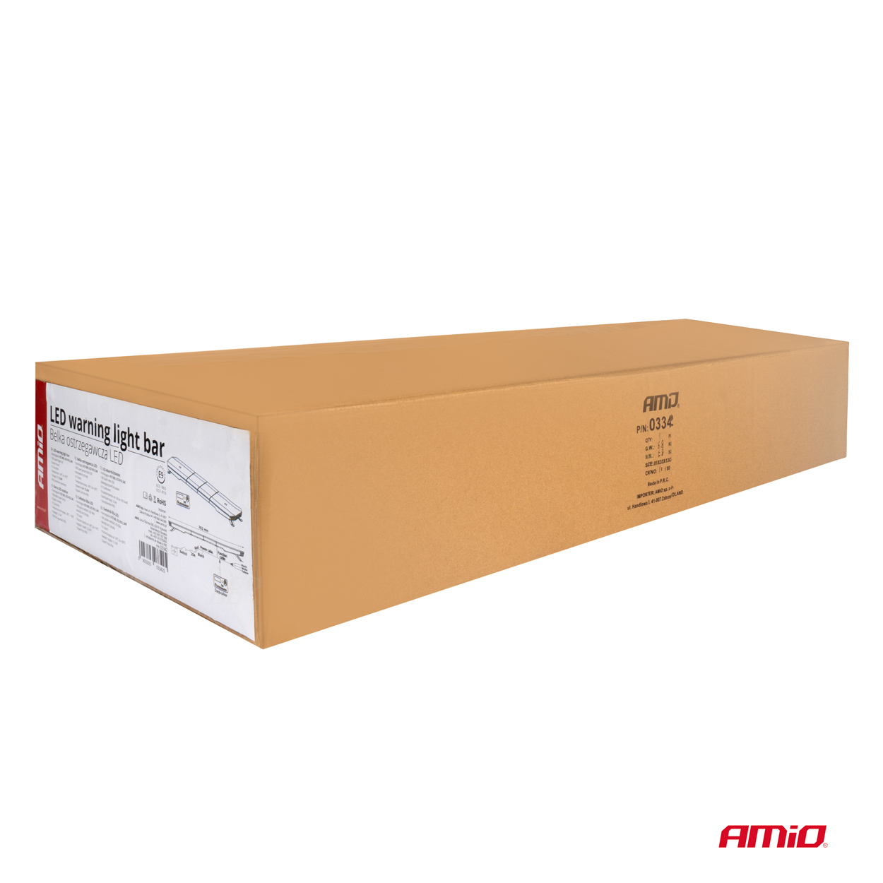 AMIO - Στρομπο Μπαρα 12/24V 156XSMD LED 46'' 51 Χρησεων Με Φις Αναπτηρα Βιδωτη 1168X280X82MM​ - 1 Tem. (03344/AM) - Thumbnail 7
