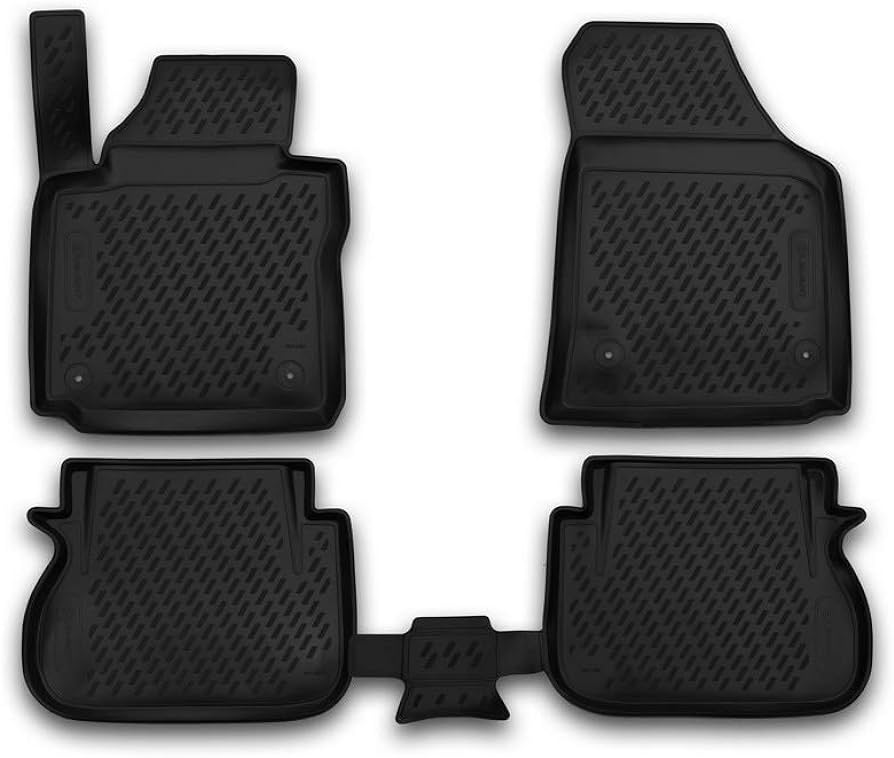 ΠΑΤΑΚΙΑ ΣΕ ΣΚΑΦΗ TPE ΛΑΣΤΙΧΟ ΓΙΑ VW CADDY 2015+  ΣΕ ΜΑΥΡΟ ΧΡΩΜΑ NOVLINE - 4 ΤΕΜ.