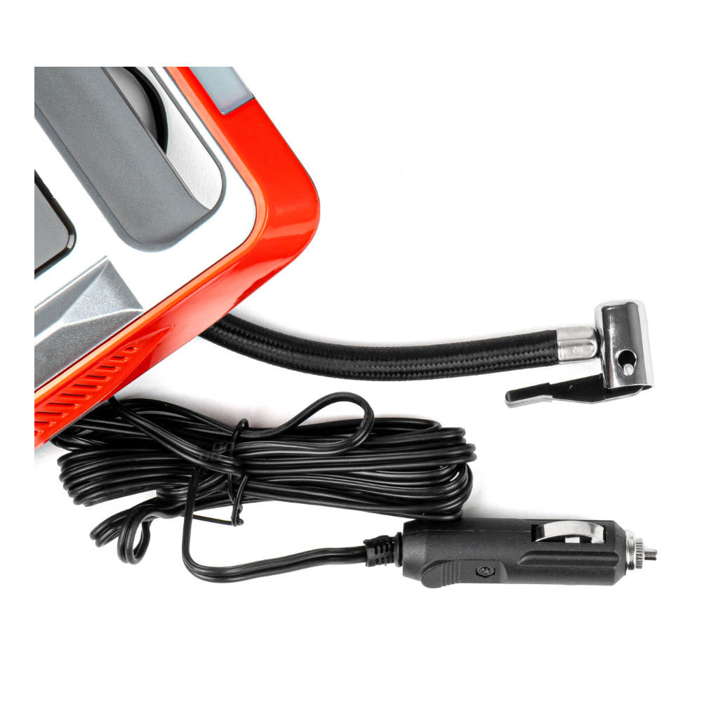 AMIO - Κομπρεσερ Αερα Ελαστικων 12V 120W 140PSI 10BAR Με Φις Αναπτηρα LED Φακο Και Οθονη Lcd - 1 Tem. (03268/AM) - Thumbnail 5
