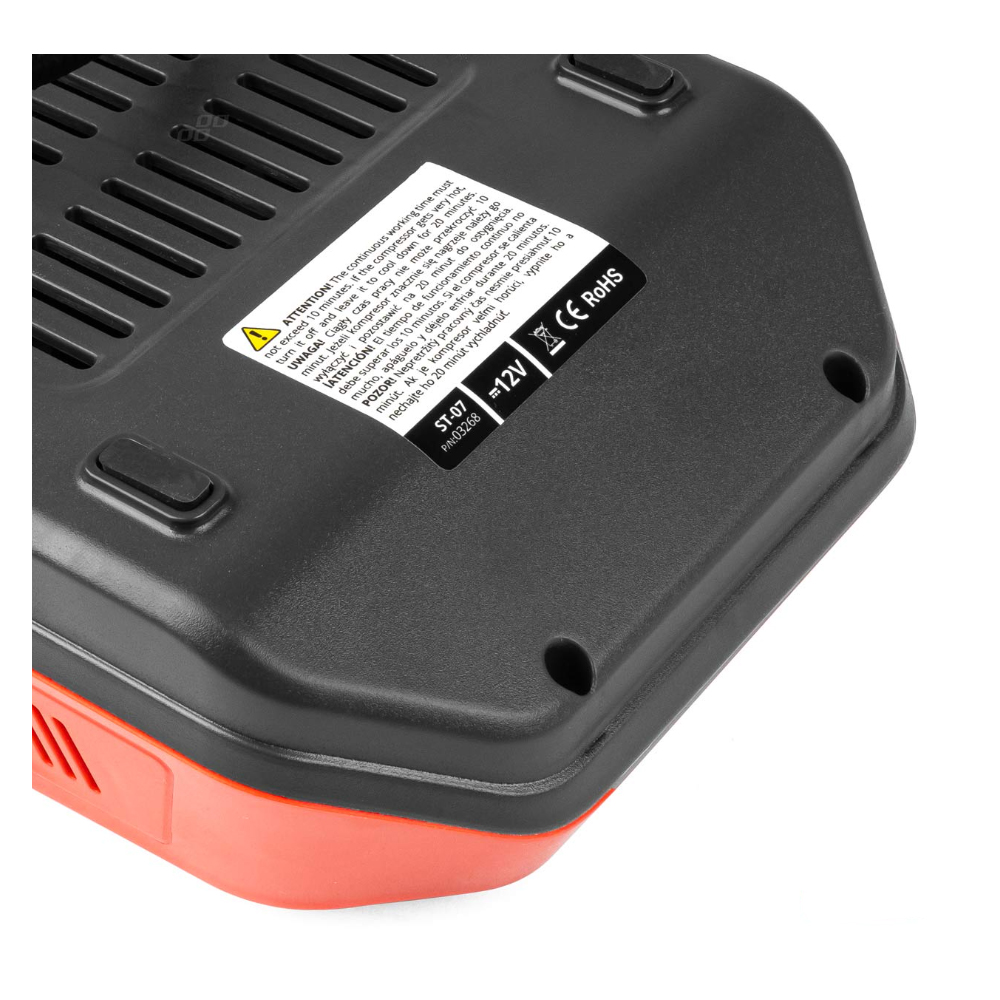 AMIO - Κομπρεσερ Αερα Ελαστικων 12V 120W 140PSI 10BAR Με Φις Αναπτηρα LED Φακο Και Οθονη Lcd - 1 Tem. (03268/AM) - Thumbnail 6