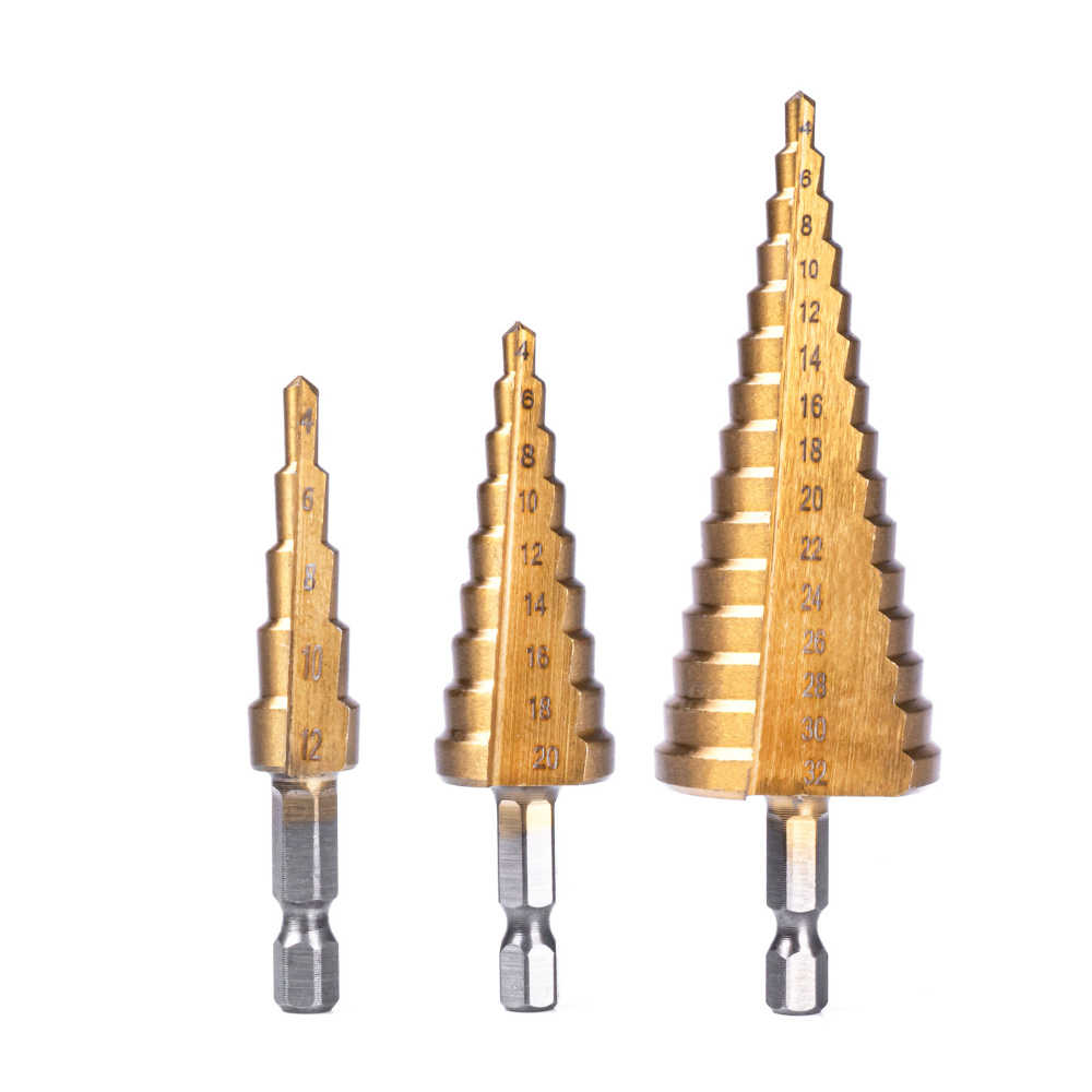 AMIO - Τρυπανια Κωνικα Τιτανιου (hss) 4-12MM/4-20MM/4-32MM - 3 Tem. (03271/AM) - Thumbnail 2