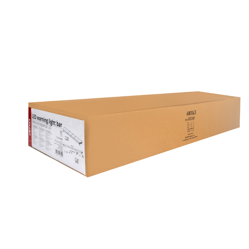 AMIO - Στρομπο Μπαρα 12/24V 51 Χρησεων 108XSMD Πορτοκαλι LED 30" Με Φις Αναπτηρα Βιδωτh 762X280X82MM - 1 Tem. (03342/AM) - Thumbnail 8