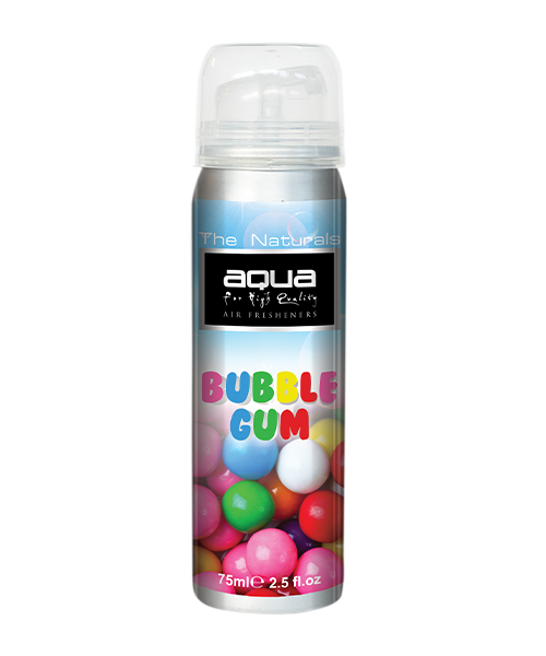 Aqua - ΑΡΩΜΑΤΙΚΟ ΑΥΤΟΚΙΝΗΤΟΥ ΣΕ ΣΠΡΕΙ (SPRAY) ΜΕ ΑΡΩΜΑ ΤΣΙΧΛΟΦΟΥΣΚΑ (BUBBLE GUM) FLAVORS SERIES 75ml AQUA - 1 TEM. (10-251/AQ)