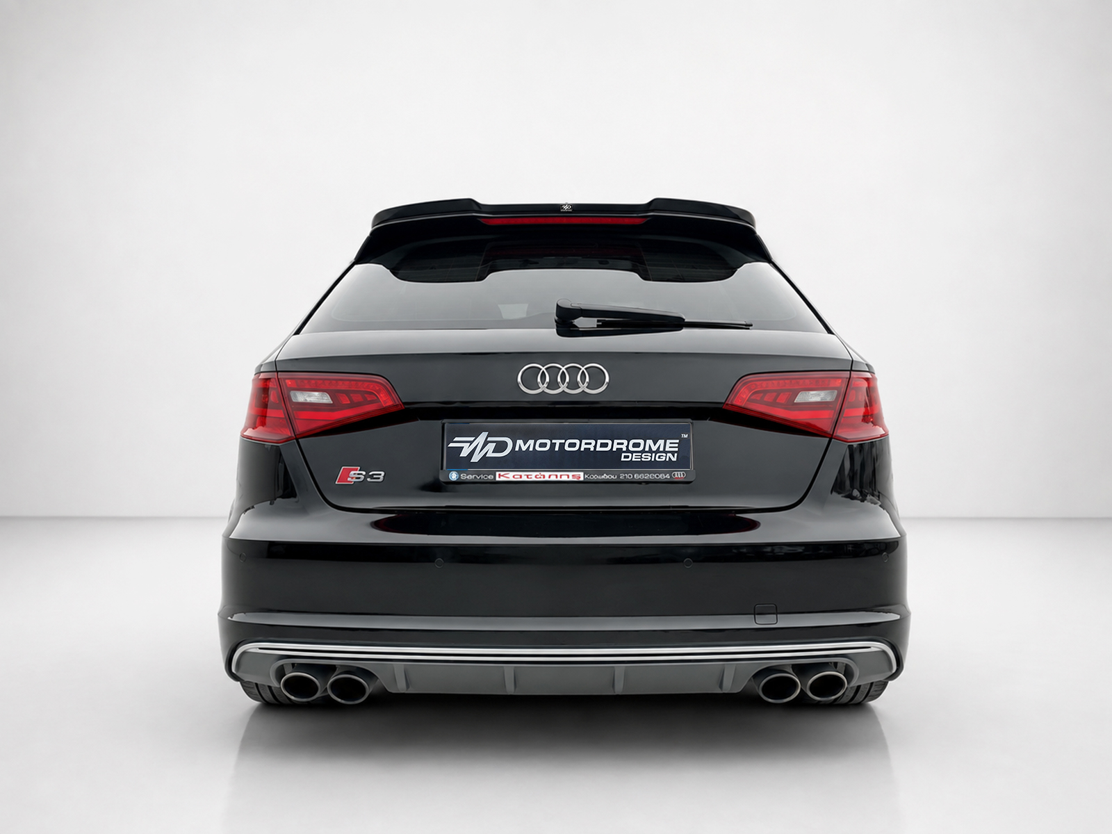 MOTORDROME - Επιπρόσθετη Αεροτομή Για Audi S3 / A3 S-line 8V / 8V Fl Hatchback / Sportback - 1 Τεμ.  (A-487) - Thumbnail 7