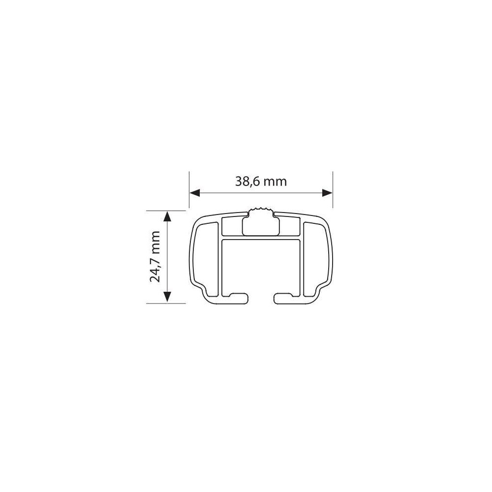 Μπαρες Οροφης Αλουμινιου Μαυρη (l) 127 Cm Helio Black MAX90KG​ NORDRIVE - 2 Tem. - Thumbnail 5