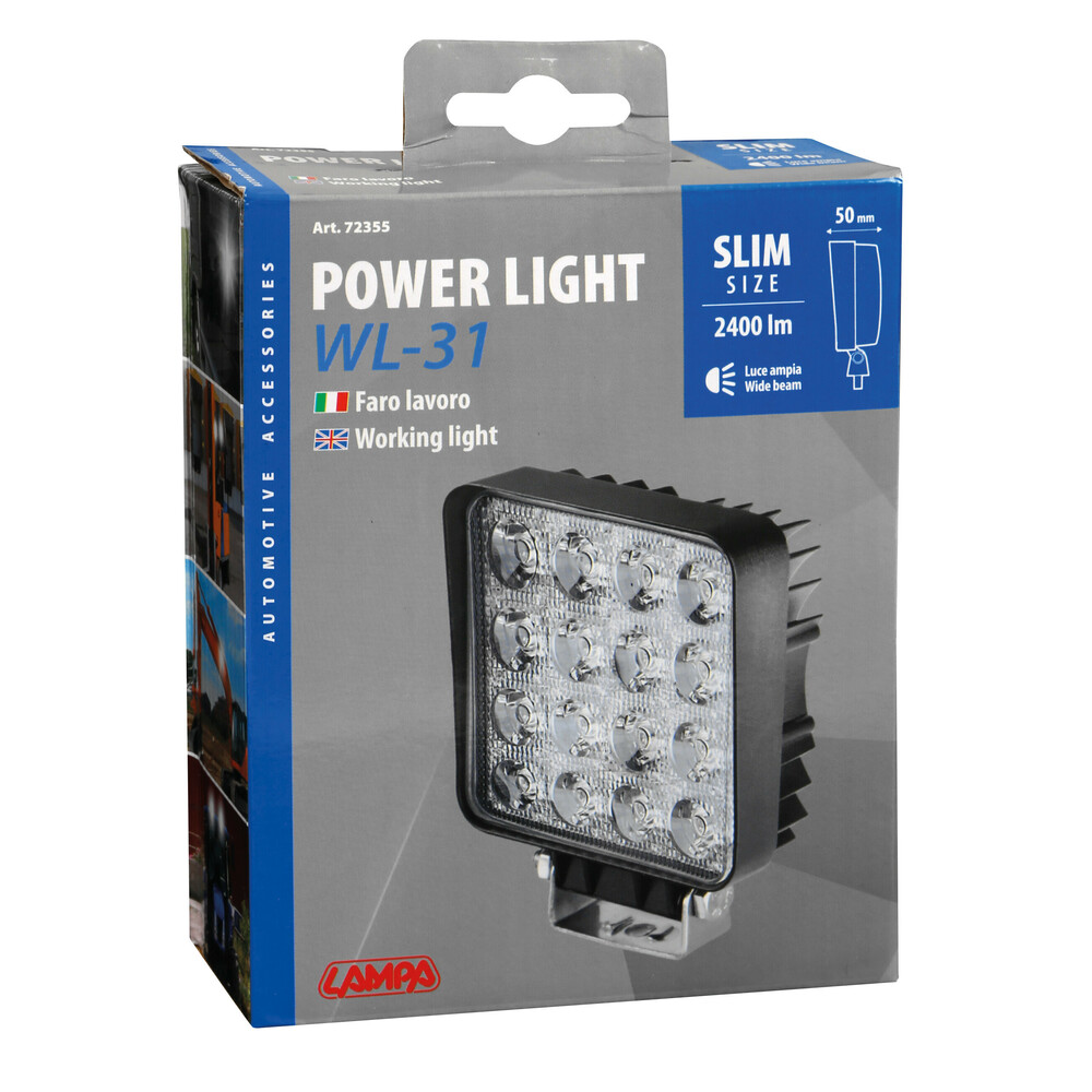 Προβολεας Εργασιας 9/32V 48W 16LED 2400LM 6.000K Διαθλασης (wide Beam) 128X108MM WL-31 LAMPA - 1 Τεμ - Thumbnail 4