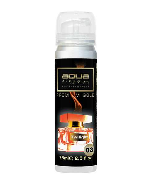 Aqua - ΑΡΩΜΑΤΙΚΟ ΑΥΤΟΚΙΝΗΤΟΥ ΣΕ ΣΠΡΕΙ (SPRAY) ΜΕ ΑΡΩΜΑ TWILIGHT PREMIUM GOLD SERIES 75ml AQUA - 1 TEM. (10-780/AQ)