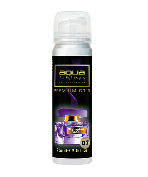 Aqua - ΑΡΩΜΑΤΙΚΟ ΑΥΤΟΚΙΝΗΤΟΥ ΣΕ ΣΠΡΕΙ (SPRAY) ΜΕ ΑΡΩΜΑ OLYMPIAN GOD PREMIUM GOLD SERIES 75ml AQUA - 1 TEM. (10-801/AQ)