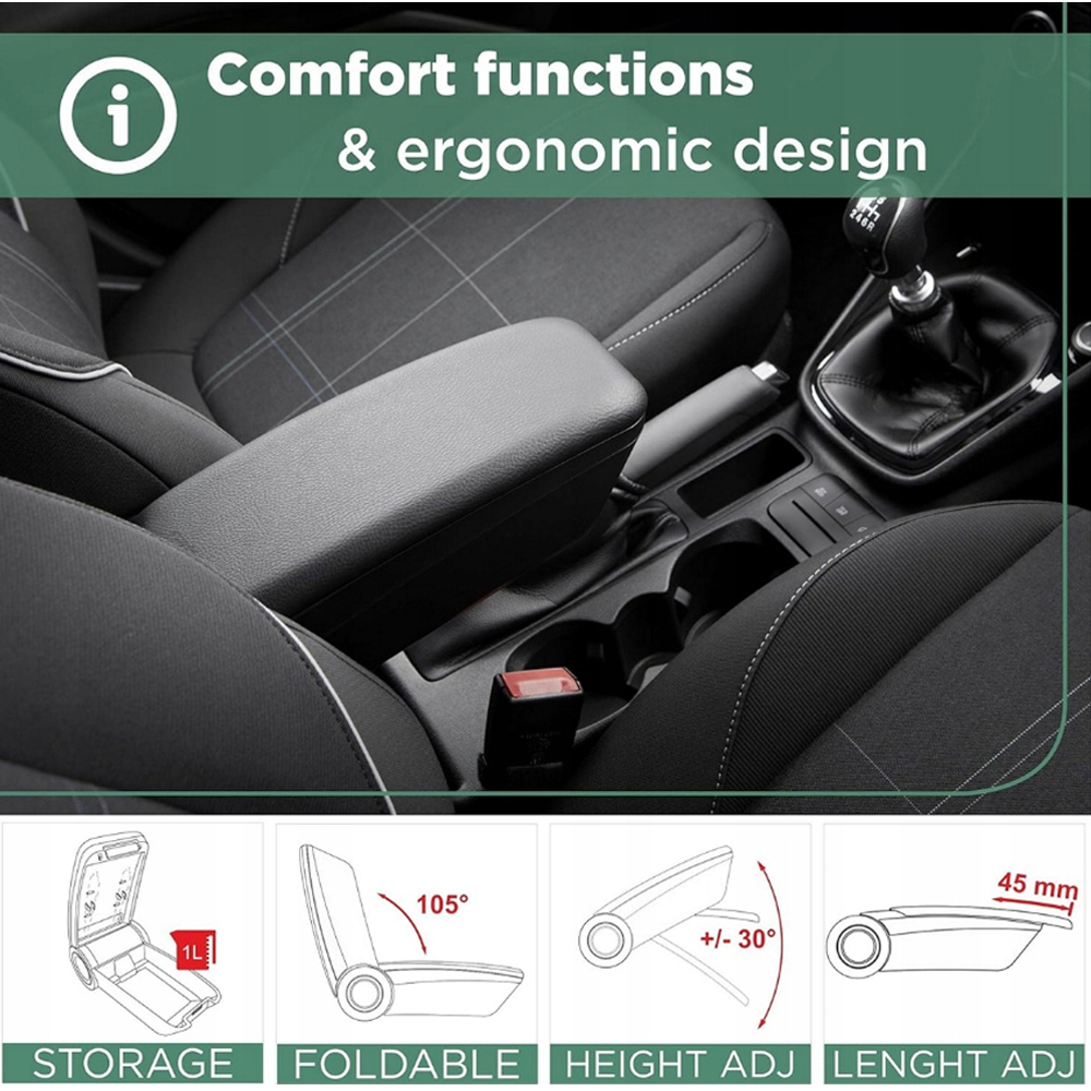Ολοκληρωμένος Τεμπέλης Καθίσματος Armster 3 Plug & Play Για Vw T5 Lhd 2003-2016 / Vw T6 Lhd 2016-2022 / Vw T7 Lhd 2022+ / Vw Id Buzz Lhd 2022+ / Vw ID.4 Lhd 2021+ / Vw ID.5 Lhd 2022+ (2 Θέσεων Με Εργοστασιακό Υποβραχιόνιο) Από Πλαστικό Και Vegan Δέρμα - Thumbnail 7