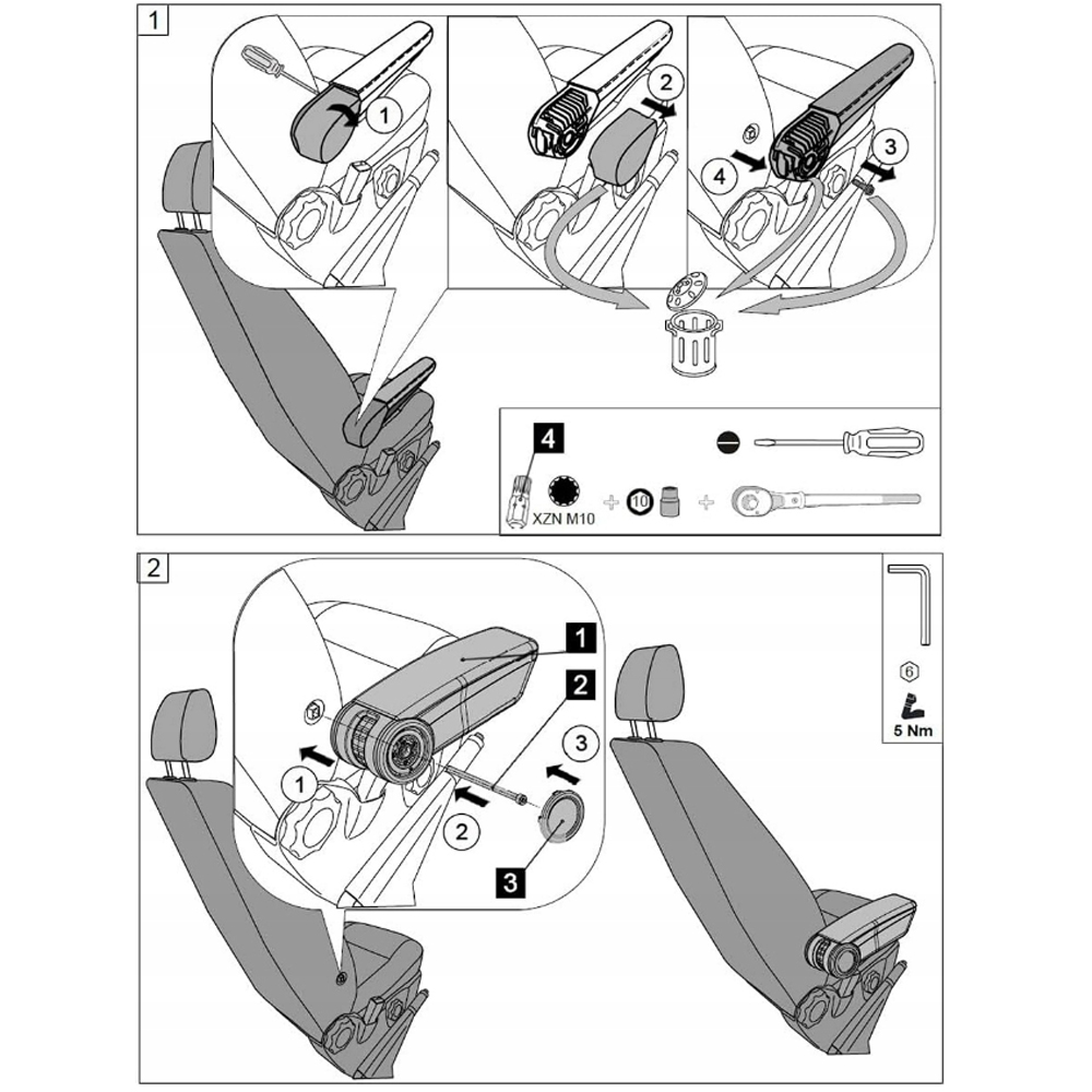Ολοκληρωμένος Τεμπέλης Καθίσματος Armster 3 Plug & Play Για Vw T5 Lhd 2003-2016 / Vw T6 Lhd 2016-2022 / Vw T7 Lhd 2022+ / Vw Id Buzz Lhd 2022+ / Vw ID.4 Lhd 2021+ / Vw ID.5 Lhd 2022+ (2 Θέσεων Με Εργοστασιακό Υποβραχιόνιο) Από Πλαστικό Και Vegan Δέρμα - Thumbnail 9