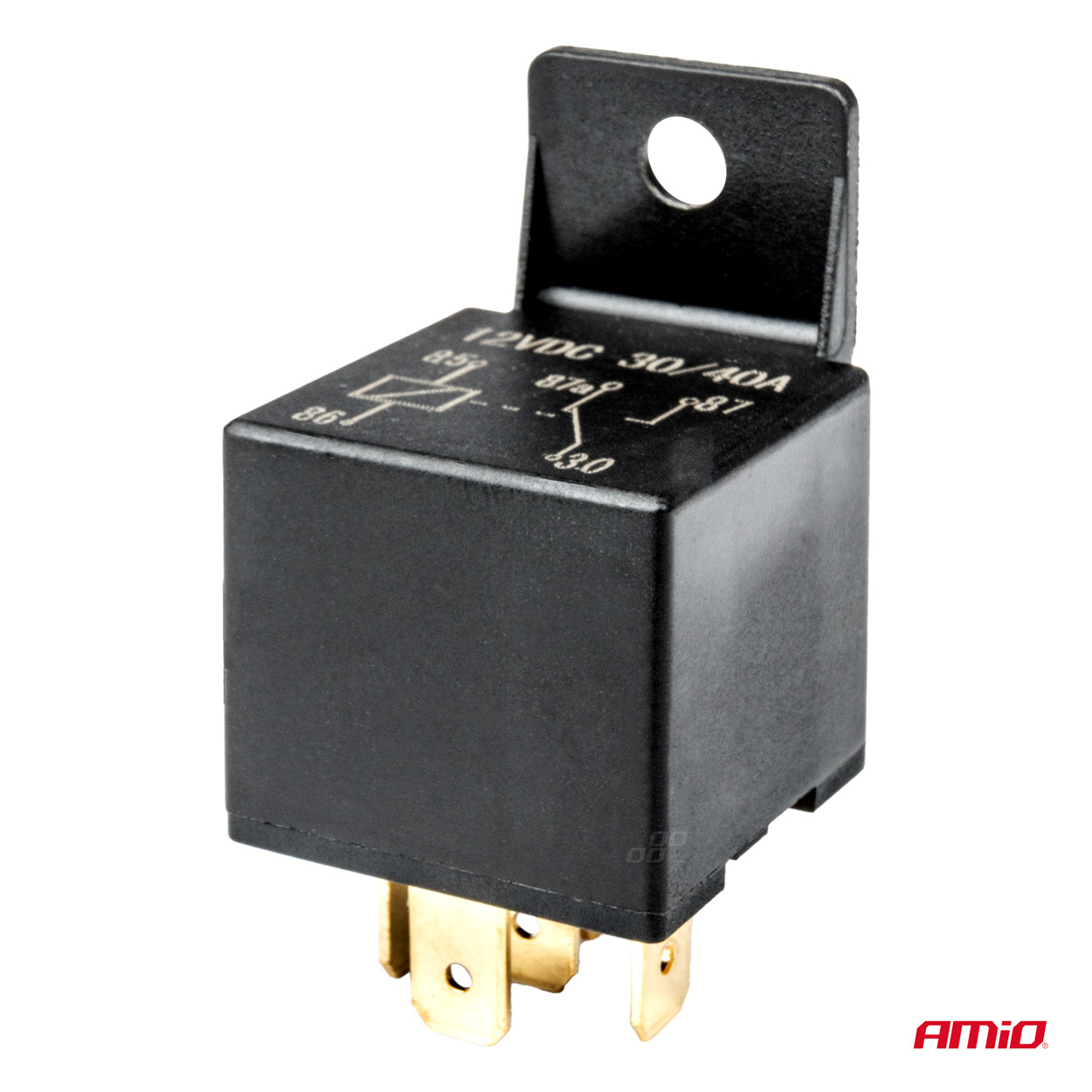 AMIO - Ρελε Με Καλωδιωση 12V 40A 5 Επαφων Για Αυτοματα Φωτα Ημερας/συναγερμο Αυτοκινητου/κλειδαρια Αναφλεξης - 1 Tem. (03510/AM) - Thumbnail 4