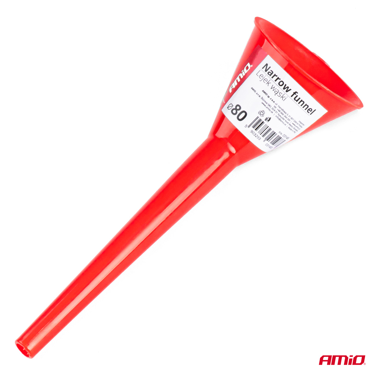 AMIO - Χωνι Με Μακρυ Στομιο 29CM Πλαστικο Kokkino Slim - 1 Τεμ. (03148/AM) - Thumbnail 3
