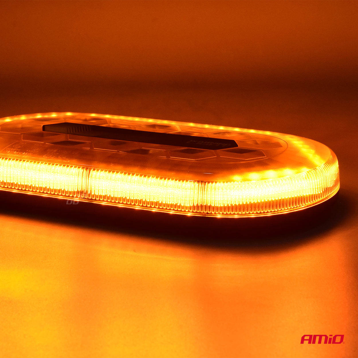 AMIO - Φαρος/μπαρα Mini 12/24V 48SMD LED Πορτοκαλι Με Φις Αναπτηρα & Μαγνητικη Βαση 328X186X50MM - 1 Τεμ. (03336/AM) - Thumbnail 2