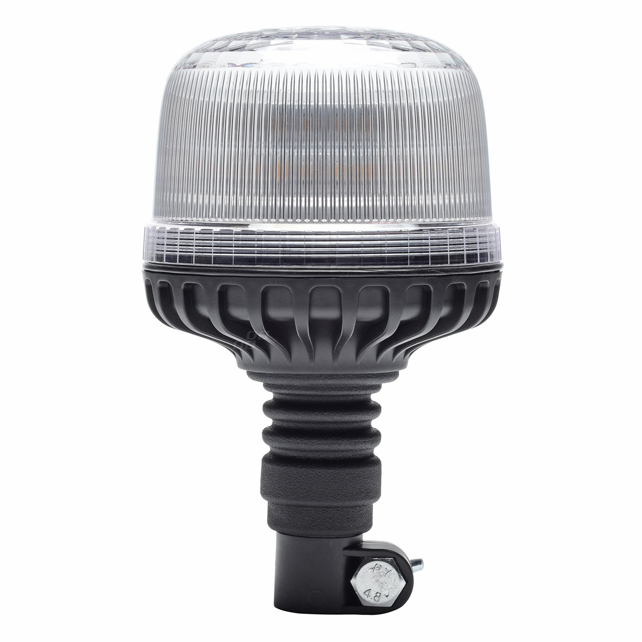 AMIO - Φαρος Diamont W25P Με Λευκο Καπακι 12/24V 24XSMD LED Πορτοκαλι Ελαστικος Βιδωτος 201X126MM - 1 Τεμ. (03338/αμ)
