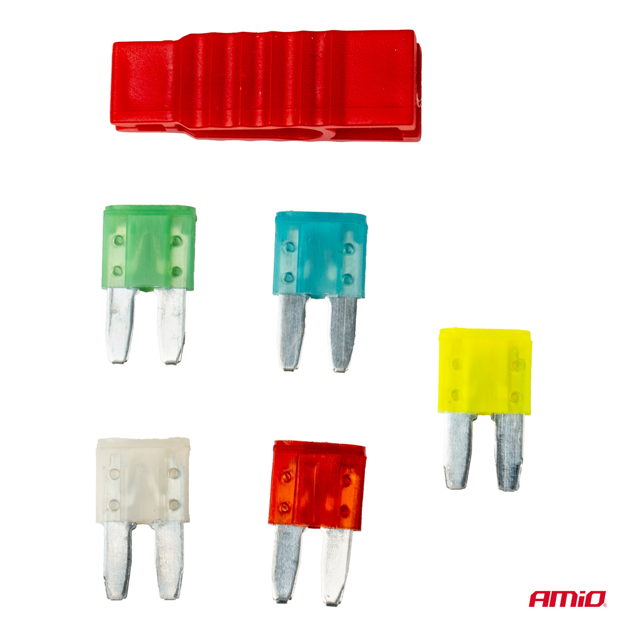 AMIO - Ασφαλειες Micro Blade (μαχαιρωτες) & Εργαλειο Αφαιρεσης Καρτελα (10A/15A/ 20A/25A/30A) - 5 Τεμ. (03379/AM) - Thumbnail 2