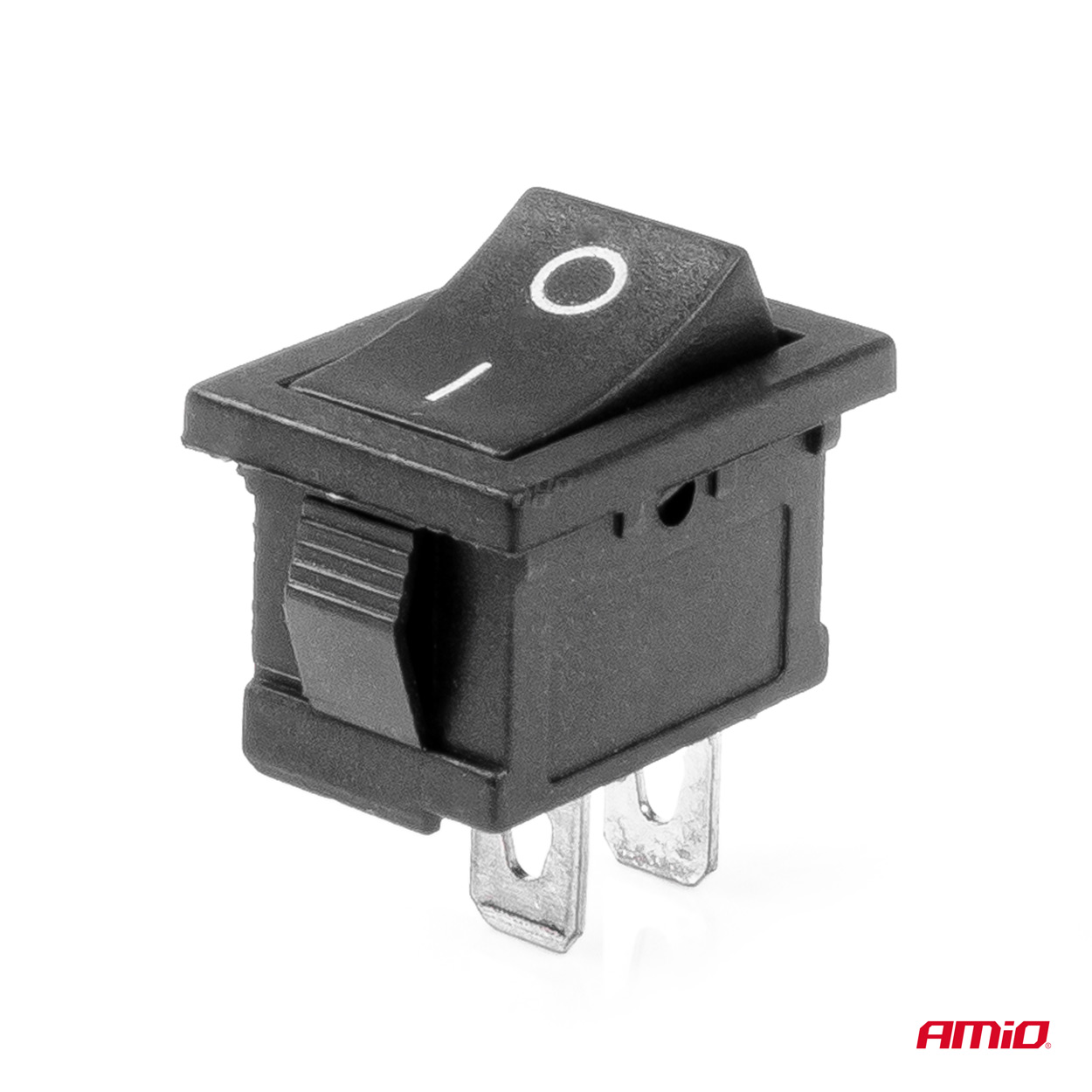 AMIO - Διακοπτης On/off 3 Επαφων 12V 20A 12MM X 19MM Μαυρος - 1 Τεμ. (03082/AM) - Thumbnail 2