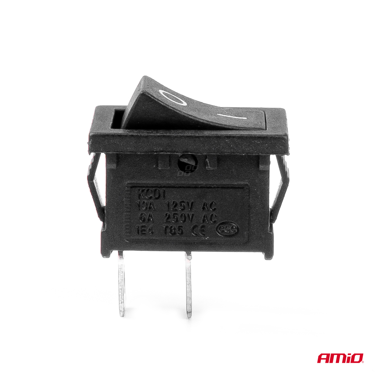 AMIO - Διακοπτης On/off 3 Επαφων 12V 20A 12MM X 19MM Μαυρος - 1 Τεμ. (03082/AM) - Thumbnail 3