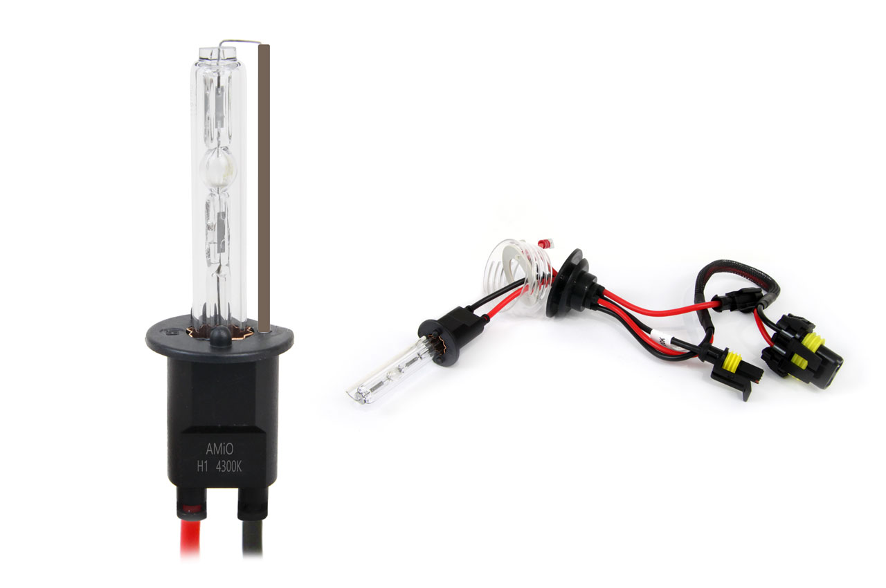 Amio – Λάμπα Xenon H1 12V 35W P14.5s 4300K για Kit Xenon Αυτοκινήτου Ανταλλακτική – 1 Τεμ. (01416/AM)