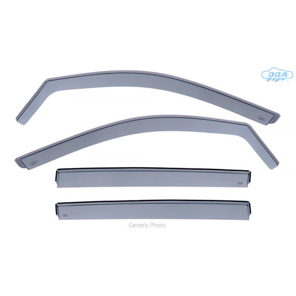 ΣΕΤ ΑΝΕΜΟΘΡΑΥΣΤΕΣ ΓΙΑ HONDA CIVIC 5D 2017-2021 ΑΠΟ ΕΥΚΑΜΠΤΟ ΧΥΤΟ ΑΚΡΥΛΙΚΟ ΓΥΑΛΙ  (CAST ACRYLIC GLASS) DGA - 4 ΤΕΜ.