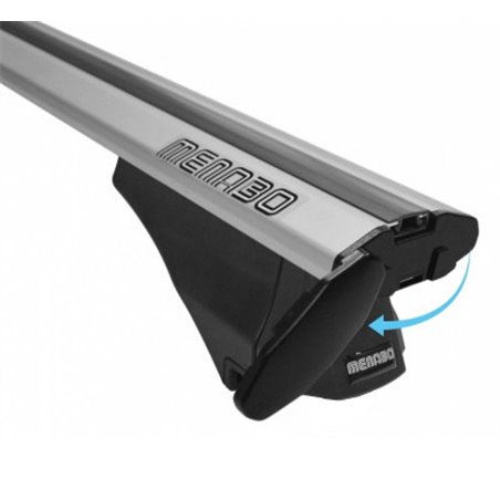 Μπαρες Οροφης Αλουμινιου Blade Xl Silver 130CM Με Ακρα Alfa High Για Flush / Standard Rails MENABO - 2 Τεμ. - Thumbnail 3
