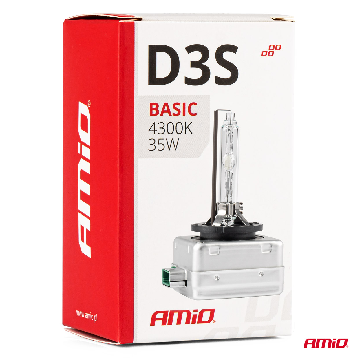 AMIO - D3S 12V 4.300K 35W Ανταλλακτικη Λαμπα Basic - 1 Τεμ. (02947/AM) - Thumbnail 3