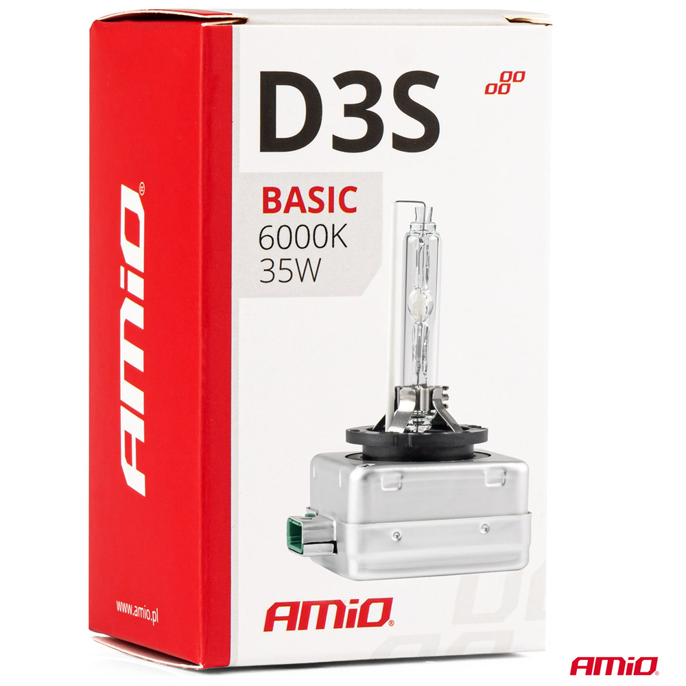 AMIO - D3S 12V 6.000K 35W Ανταλλακτικη Λαμπα Basic - 1 Τεμ. (02948/AM) - Thumbnail 3