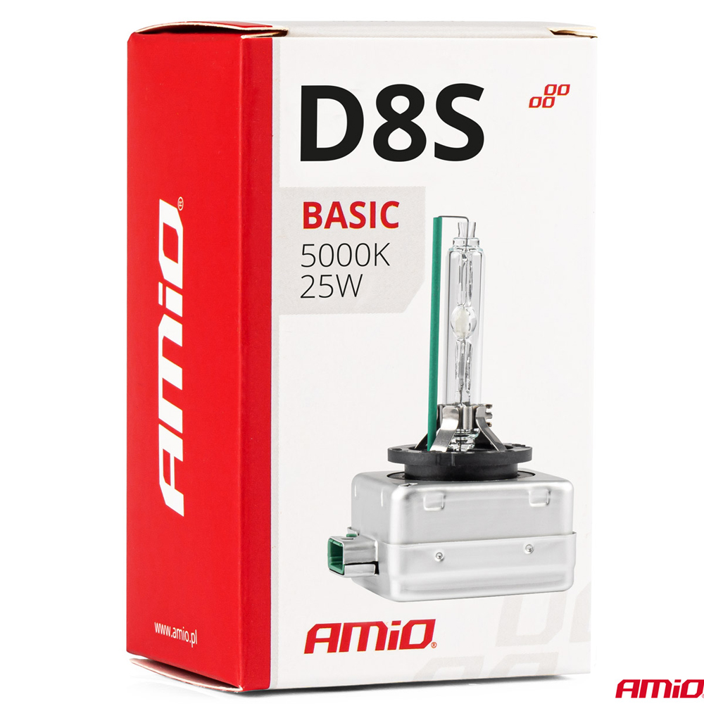 AMIO – Λάμπα Xenon D8S 12V 35W 5000K Basic Για Ισχυρό Φωτισμό Δρόμου Και Καθαρή Ορατότητα - 1 Τεμ. (02952/AM) - Thumbnail 3
