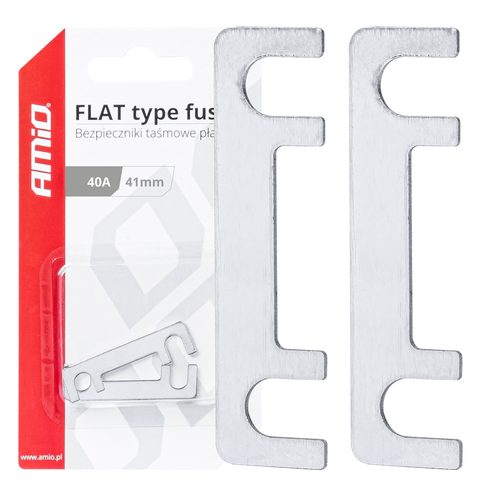 Amio - ΑΣΦΑΛΕΙΕΣ FLAT 41mm 40A - 2 Τεμ. (03490/AM)