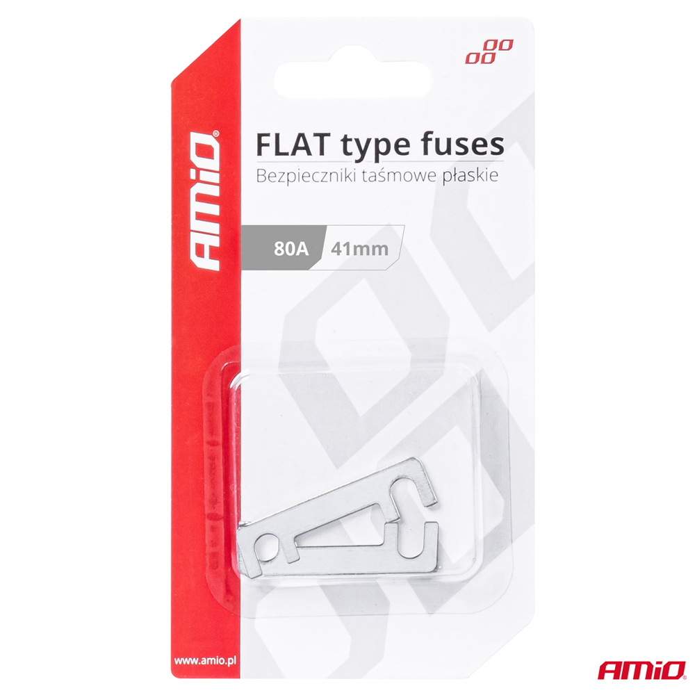 AMIO - Ασφαλειες Flat 41MM 80A - 2 Τεμ. (03493/AM) - Thumbnail 3