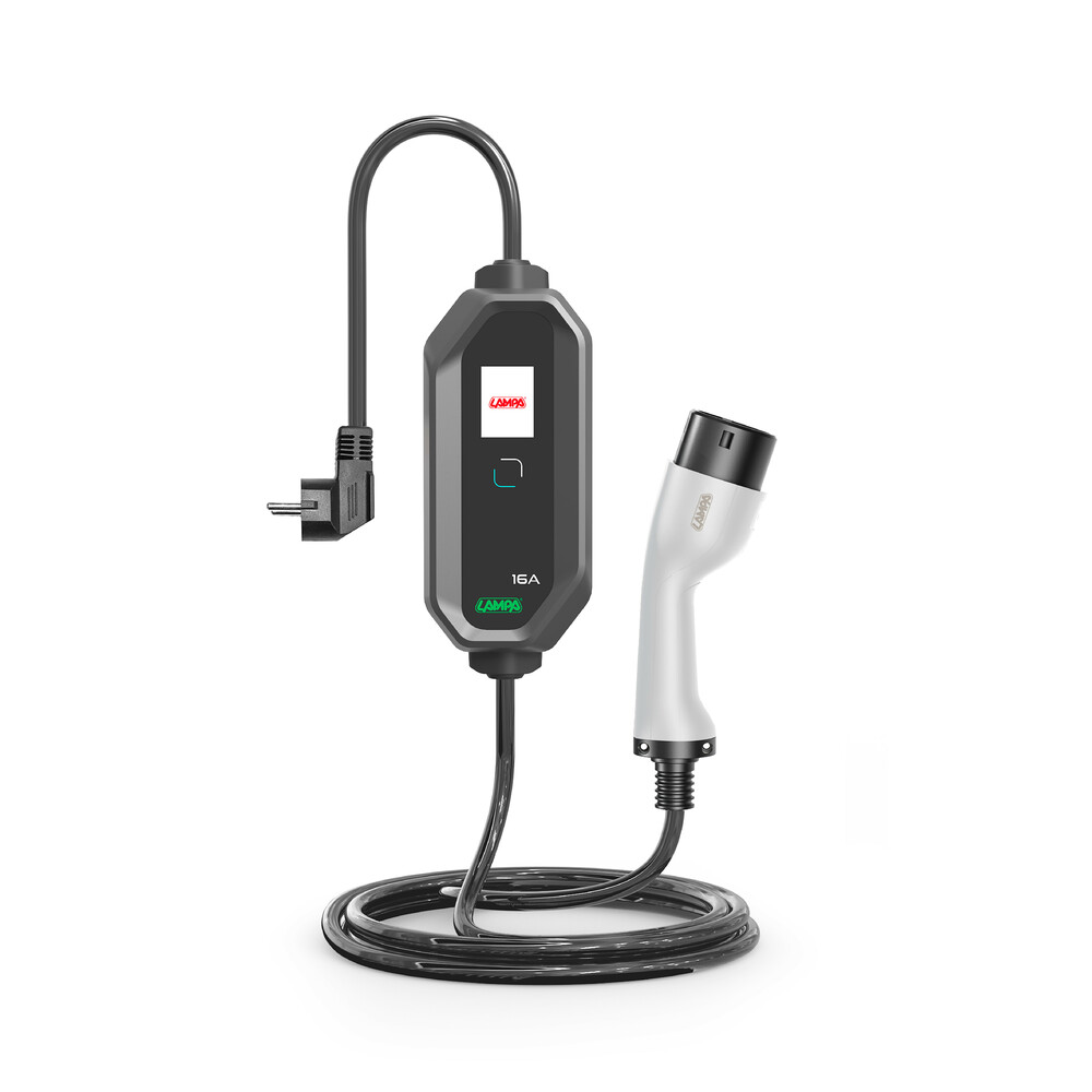 Φορτιστης Ηλεκτρικων Αυτοκινητων Type 2 Charging Station Με Οικιακη Πριζα 230V & Καλωδιο 5M LAMPA - 1 Τεμ. - Thumbnail 2