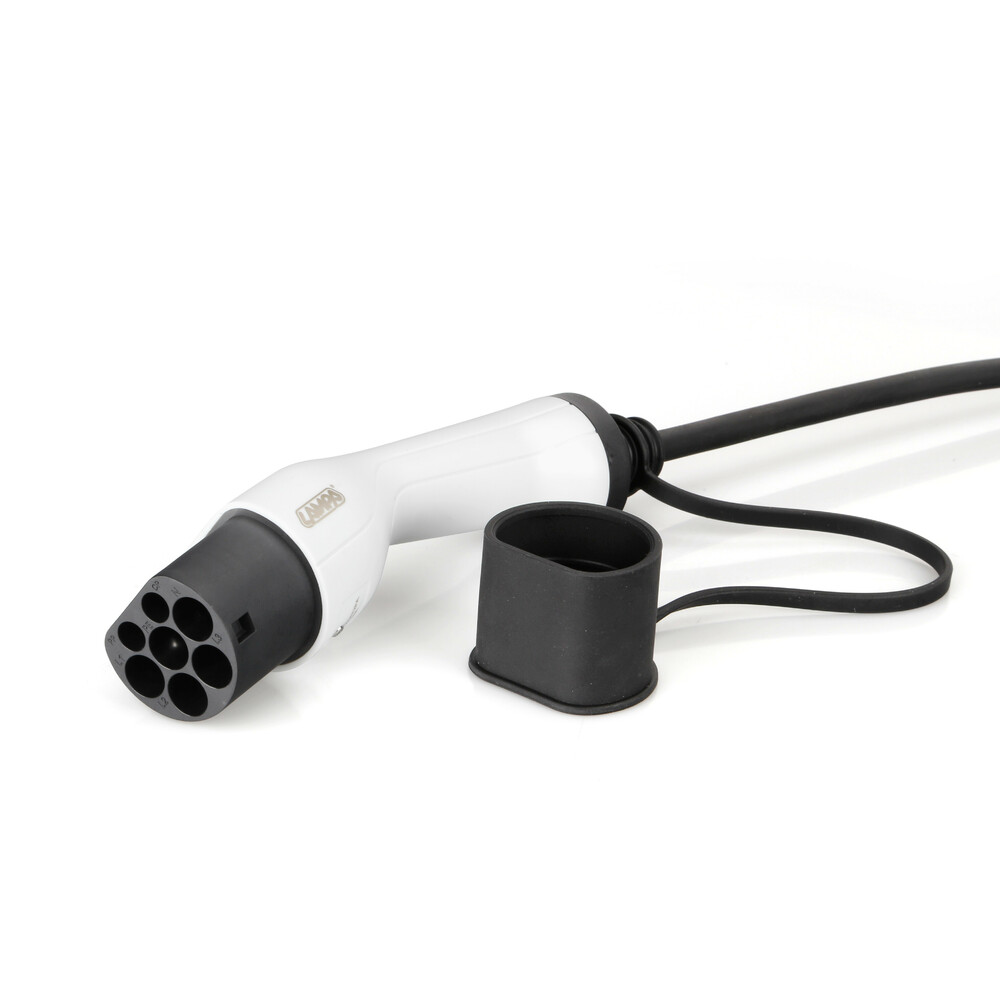 Φορτιστης Ηλεκτρικων Αυτοκινητων Type 2 Charging Cable 32A 22KW 380VAC Τριφασικο Ρευμα &  Καλωδιο 5M LAMPA - 1 Τεμ. - Thumbnail 4