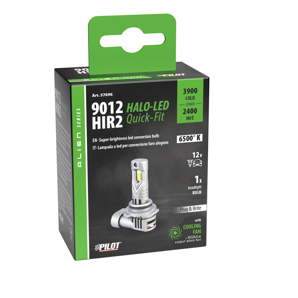 Λαμπα LED HIR2 9012 12V PX22D 6.500K Ψυχρο 3.900LM/ΘΕΡΜΟ 2.400LM 35W Halo LED Quick Fit Alien Series LAMPA - 1 Τεμ. - Thumbnail 4