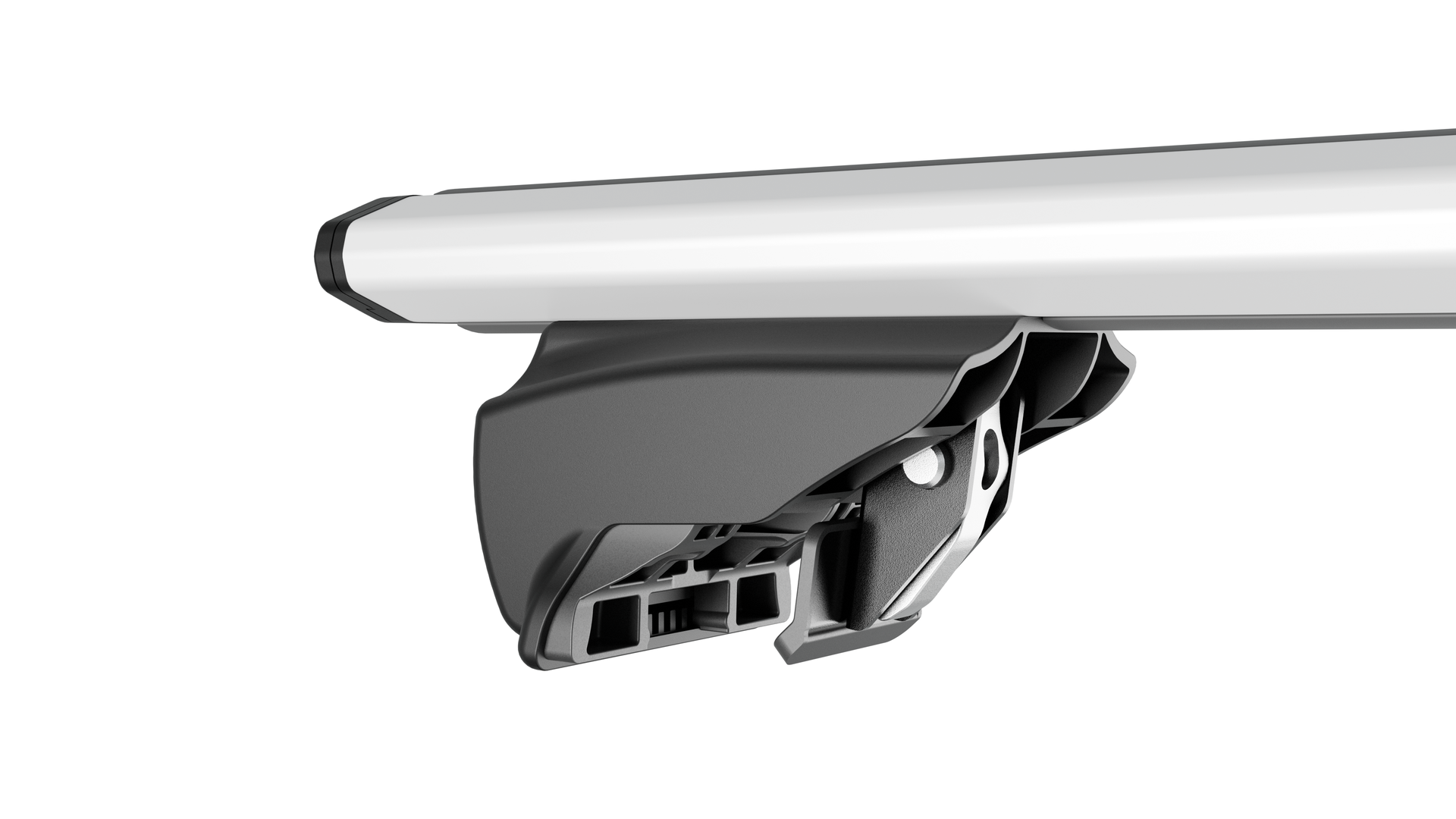 Μπαρες Οροφης Αλουμινιου Blade L Silver 127CM Με Ακρα Gamma Flat Για Flush / Standard Rails MENABO - 2 Τεμ. - Thumbnail 3