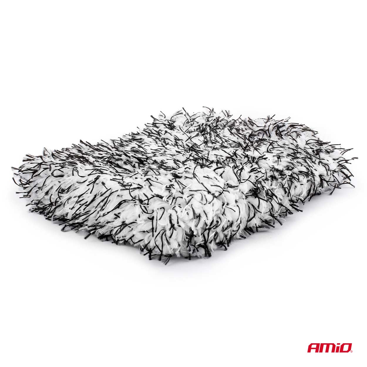 AMIO - Γαντι Πλυσιματος Με Μικροινες (microfiber) 25X18CM 600G/SQM Ασπρο/μαυρο - 1 Τεμ. (02870/AM) - Thumbnail 3