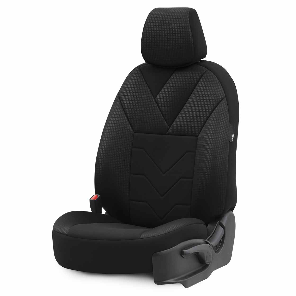 AMIO - Καλύμματα Καθισμάτων Otom Ruby 1202 Grey/black Σε Μαύρο/σκούρο Γκρι Λινό Και Δερματίνη Για Μπροστινά Και Πίσω Καθίσματα Με 5 Προσκέφαλα - 1 Σετ. (OT77345/AM) - Thumbnail 9