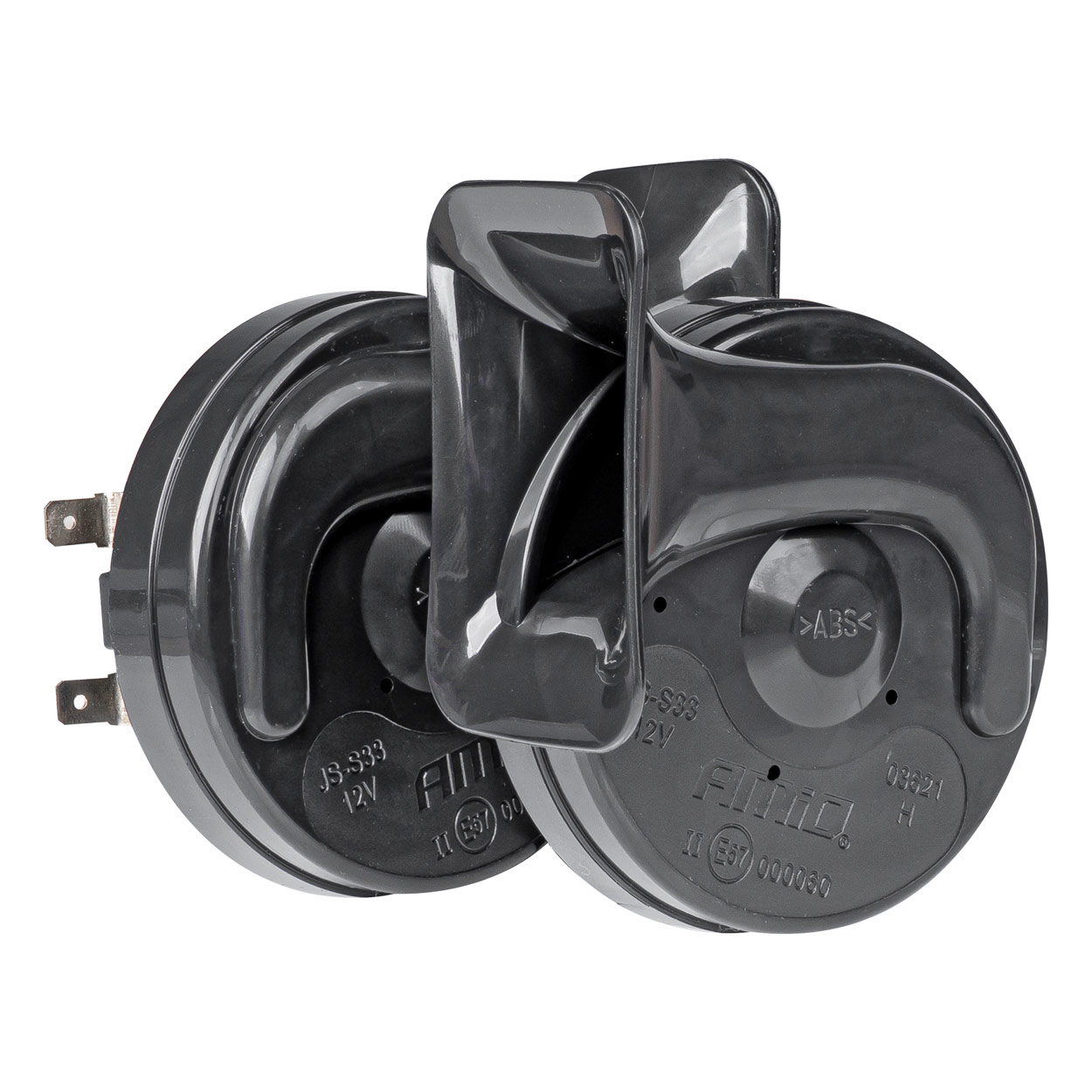 AMIO - Κορνα 12V 110DB 2 Τονων 410HZ Και 510HZ - 2 Τεμ. (03621/AM)
