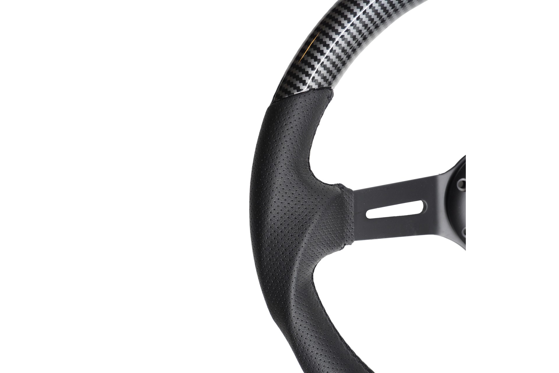 Τιμονι Giau Carbon Look Τριακτινο Μαυρο Διαμετρος 350MM Παχος 70MM SIMONI RACING  - 1 Τεμ. - Thumbnail 2