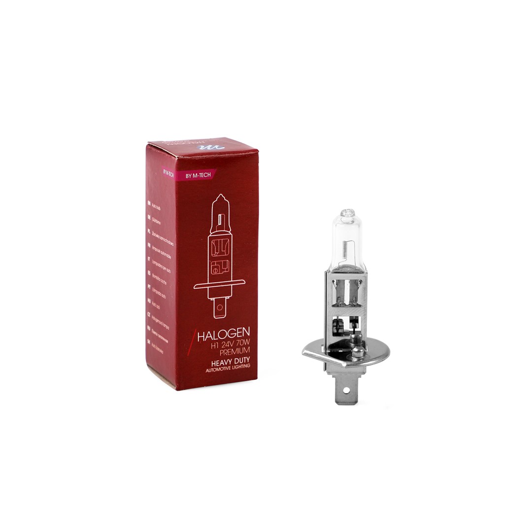 H1 24V 70W P14,5S Heavy Duty Long Life Αλογονου Κουτι M-TECH - 1τεμ.