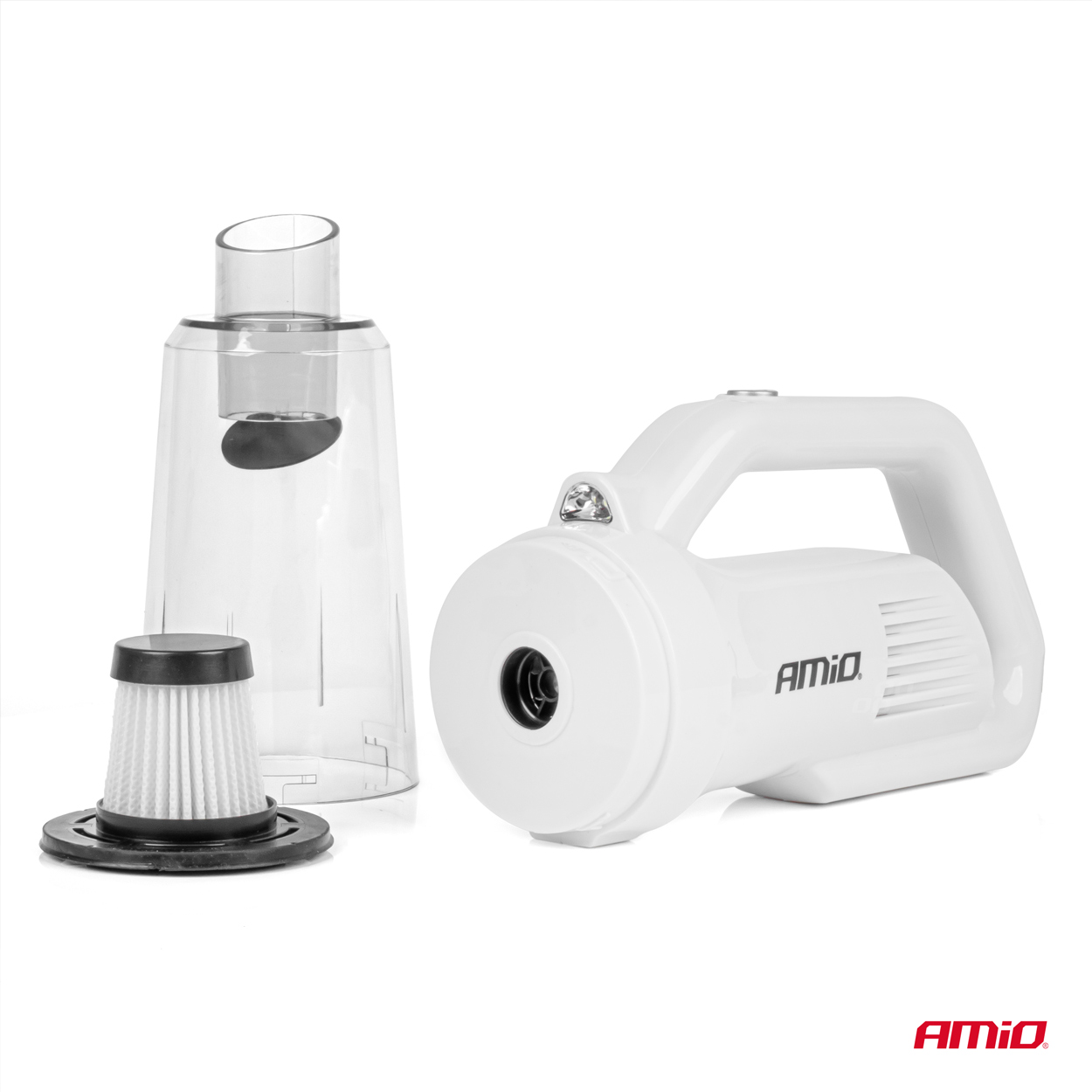AMIO - Σκουπακι Ηλεκτρικο 12V Με 3 Αξεσουαρ Καθαρισμου Με Φις Αναπτηρα Και Καλωδιο 12V 60W - 1 Τεμ. (03691/AM) - Thumbnail 6