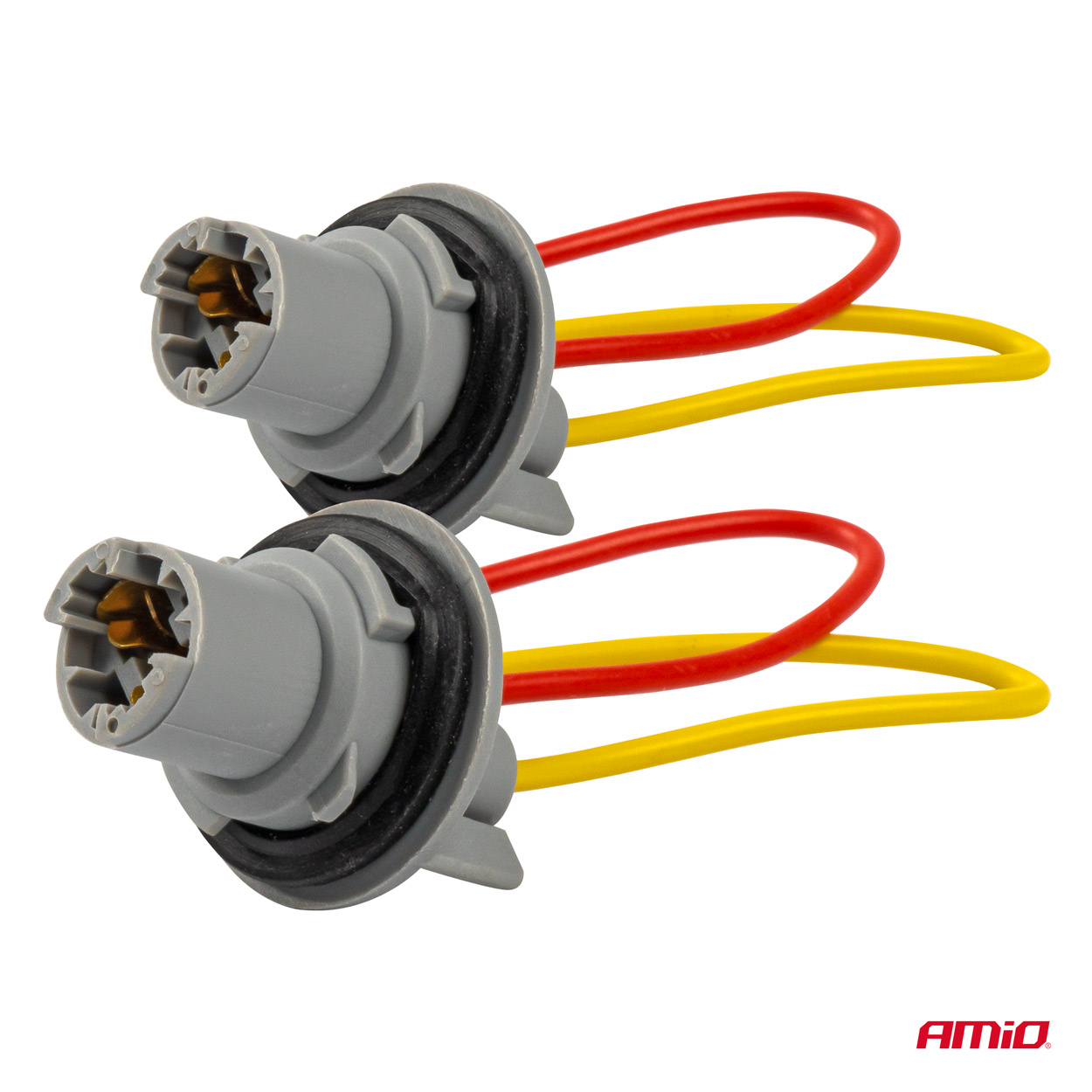 AMIO - Φισα 12/24V Για Λαμπες T15/W5W/W16W Me Καλωδιο - 2 Τεμ. (03049/AM) - Thumbnail 2