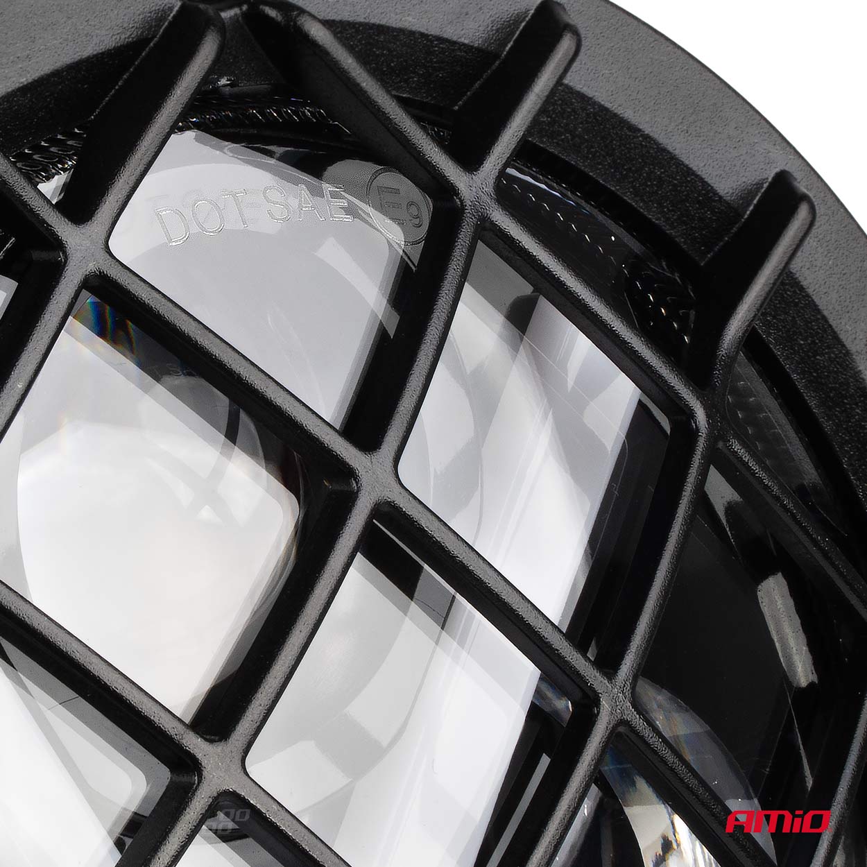 AMIO - Προβολεας Εργασιας Στρογγυλος X-light 5.500LM 9>36V 60W 6.000K 9 LED Φ170X170X65MM 4 Χρησεων - 1 Τεμ. (03698/AM) - Thumbnail 2
