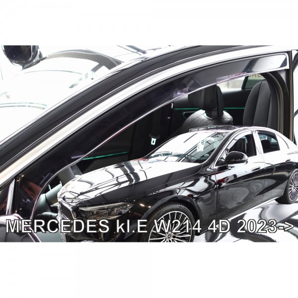 Ανεμοθραυστες Για Mercedes W214 4D 2023+ Σετ Αυτοκινητου Απο Ευκαμπτο Φιμε Πλαστικο HEKO - 4 Τεμ.