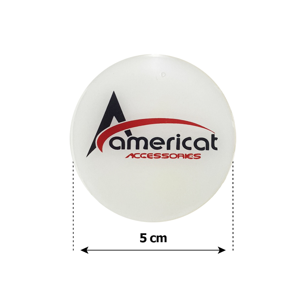 Americat Μονογραμμα Αυτοκολλητα Ζαντων 5 Cm Λευκο/κοκκινο/μαυρο Σμαλτου - 4 Τεμ. - Thumbnail 2
