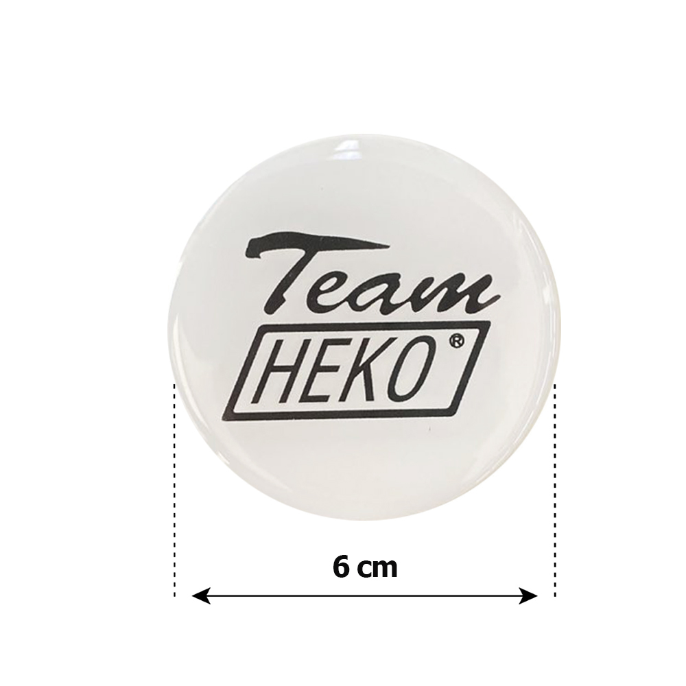 Heko Αυτοκολλητα Ζαντων 6 Cm Λευκο/μαυρο Σμαλτου - 4 Τεμ. - Thumbnail 2