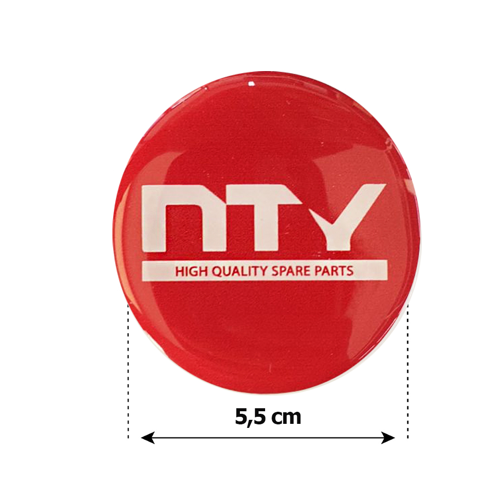 Nty Αυτοκολλητα Ζαντων 5,5 Cm Λευκο/μπορντο Σμαλτου - 4 Τεμ. - Thumbnail 2