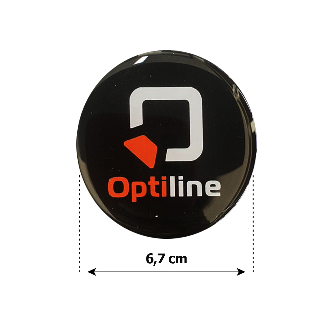 Optiline Αυτοκολλητα Ζαντων 6,7 Cm Λευκο/μαυρο/πορτοκαλι Σμαλτου - 4 Τεμ. - Thumbnail 2