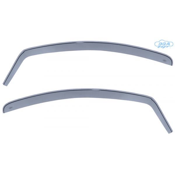 Ζευγαρι Μπροστινοι Ανεμοθραυστες Για Citroen C1 3D 2005-2013 / Peugeot 107 3D 2005-2014 / Toyota Aygo 3D 2005-2014 Απο Ευκαμπτο Χυτο Ακρυλικο Γυαλι (cast Acrylic Glass) DGA - 2 Τεμ.