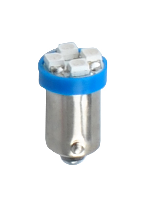 Λαμπακια T4W 12V 0,24W BA9S (μινιον) LED 4XSMD2835 Μπλε Blister M-TECH - 2 Τεμ. - Thumbnail 2