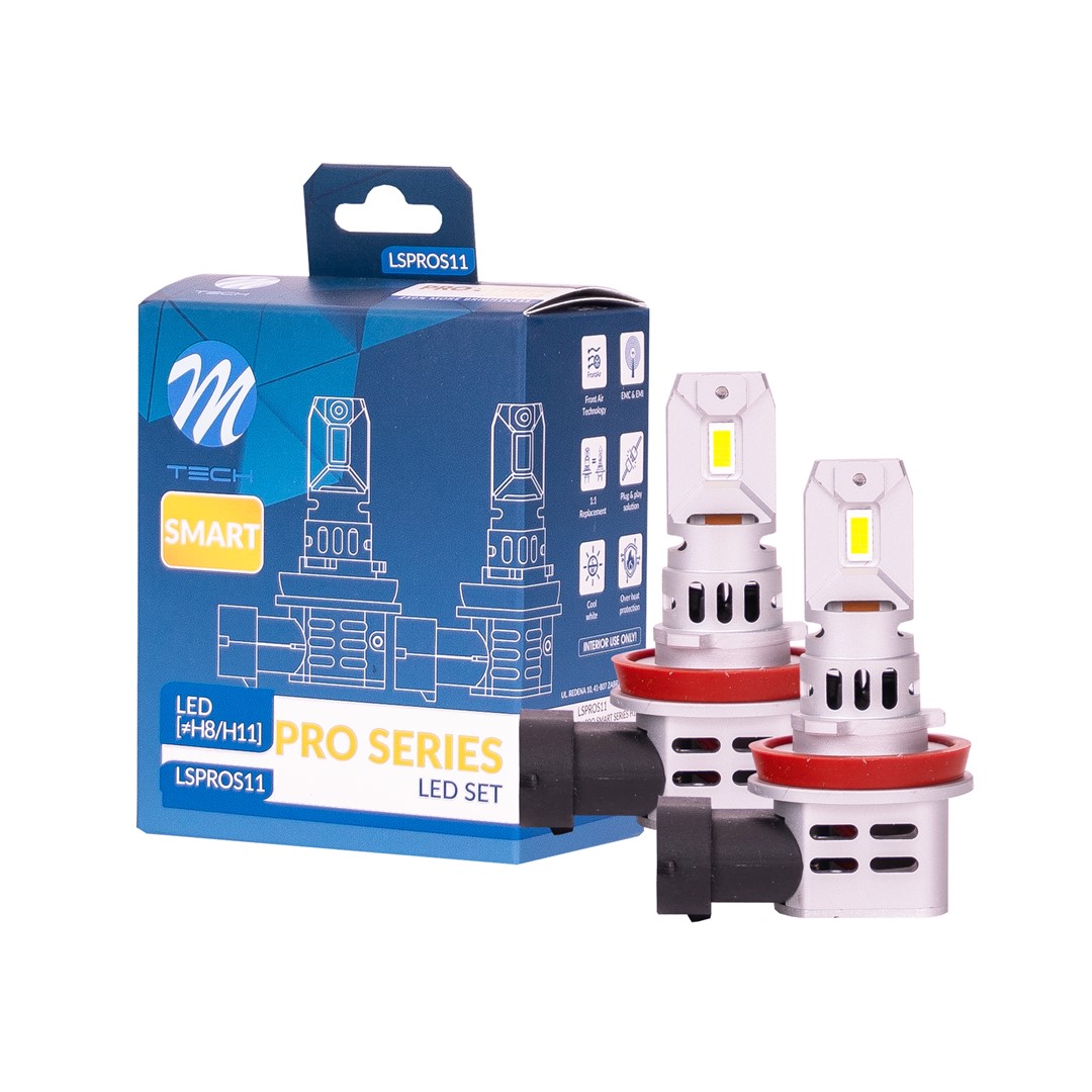Λαμπες H11 12V 2X 21W MAX6.000K 4600LM Pro Smart Series LED M-TECH - 2 Τεμ.
